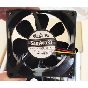 Sanyo 109R0805F4D01 5V 0.25A 3wires Cooling Fan