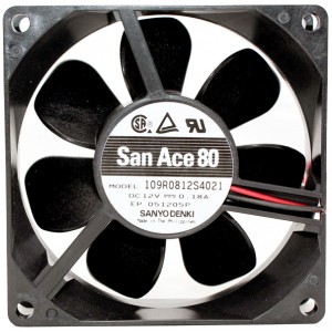SANYO 109R0812S4021 12V 0.1A 2wires Cooling Fan