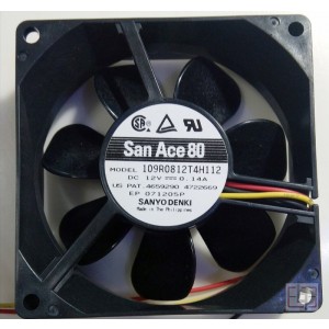 Sanyo 109R0812T4H112 12V 0.14A 3wires Cooling Fan - NEW