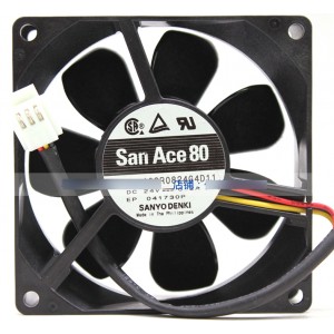 SANYO 109R0824G4D11 24V 0.2A 3wires Cooling Fan 