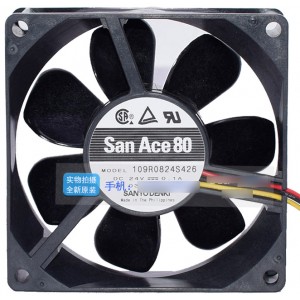 SANYO 109R0824S426 24V 0.1A 3wires Cooling Fan - Original New