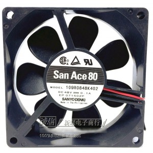 SANYO 109R0848K402 48V 0.1A 2wires Cooling Fan
