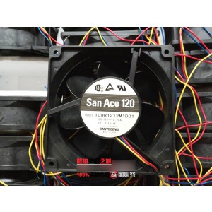 Sanyo 109R1212M1D01 12V 0.24A 3wires Cooling Fan