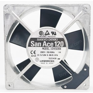 Sanyo 109S088 200V 0.08/0.07A 13.5/12W Cooling Fan