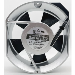 SANYO 109S304 115V 0.29/0.22A 27/25W Cooling Fan