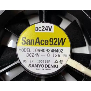 Sanyo 109W0924H402 24V 0.12A Cooling Fan