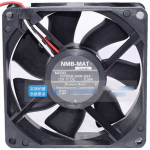NMB 3110SB-04W-B69 12V 0.30A 3wires Cooling Fan