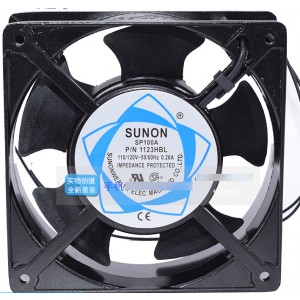SUNON SP100A 1123HBL 110/120V 0.26A 2wires Cooling Fan