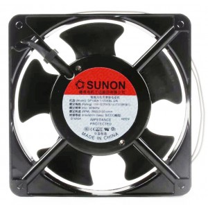 Sunon SP100A 1123XBL.GN 115V 0.26/0.24A 2wires Cooling Fan