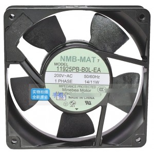 NMB 11925PB-B0L-EA 200V  14/11W 2wires Cooling Fan