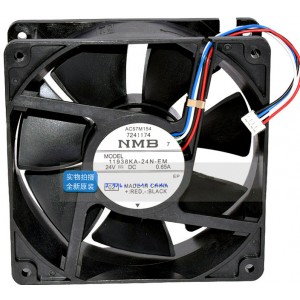 NMB 11938KA-24N-EM 24V 0.65A 4wires Cooling Fan