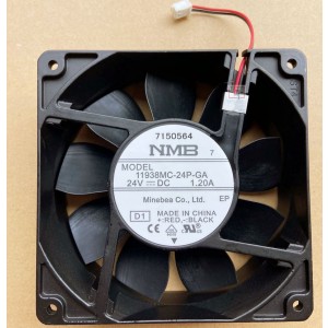 NMB 11938MC-24P-GA 24V 1.20A 2wires Cooling Fan 