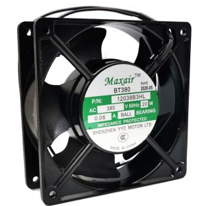 Maxair 12038B3HL 380V 0.06A 20W 2 wires Cooling Fan