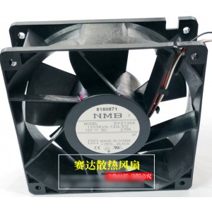 NMB 12038VA-12Q-EU 12V 2.70A 3wires Cooling Fan