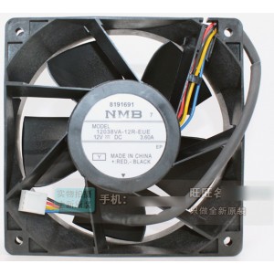 NMB 12038VA-12R-EUE 12V 3.60A 4wires Cooling Fan