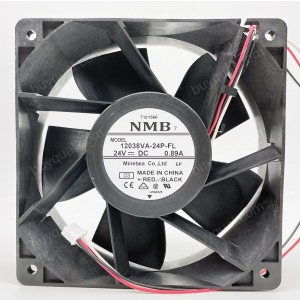 NMB 12038VA-24P-FL 24V 0.89A 3wires Cooling Fan 