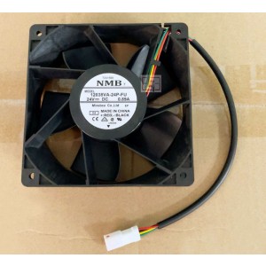 NMB 12038VA-24P-FU 24V 0.89A 4wires Cooling Fan 