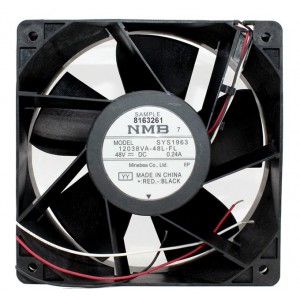 NMB 12038VA-48L-FL 48V 0.24A 3wires Cooling Fan 
