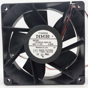 NMB 12038VA-48R-GL -01 48V 0.90A 3wires Cooling Fan