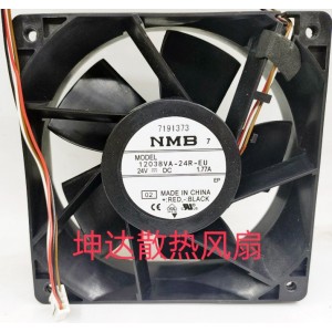 NMB 12038VG-24R-EU 24V 0.96A 4wires Cooling Fan 