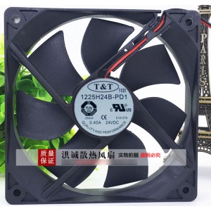 TT 1225H24B-PD1 24V 0.40A 2wires Cooling Fan 