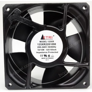 ETRI 125XR2281090 208/240V 125/105mA 18/15W Cooling Fan - New