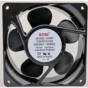 ETRI 125XR5181002 208/240V 18/15W Cooling Fan - New
