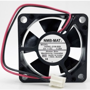 NMB 1404KL-01W-B50 5V 0.28A 2wires cooling fan