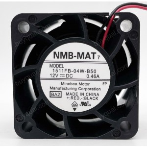 NMB 1511FB-04W-B50 12V 0.46A 2wires Cooling Fan - Original New