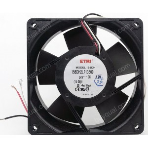 ETRL 158DH2LP13500 24V 6.2W 3wires Cooling Fan 