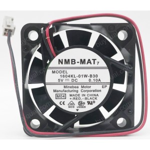 NMB 1604KL-01W-B30 5V 0.1A 2wires Cooling Fan