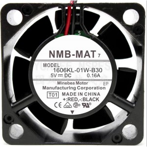 NMB 1606KL-01W-B30 12V 0.16A 2wires cooling fan