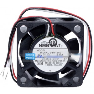 NMB 1606KL-04W-B69 12V 0.15A 3wires Cooling Fan
