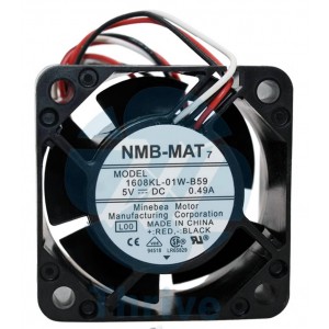 NMB 1608KL-01W-B59 5V 0.49A 3wires Cooling Fan