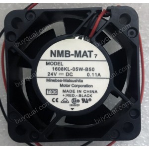 NMB 1608KL-05W-B50 24V 0.11A 2wires Cooling Fan