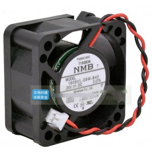 NMB 1608VL-05W-B40 24V 0.07A 2wires cooling fan