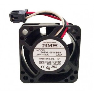 NMB 1608VL-05W-B69 A90L-0001-0566#A 24V 0.13A 3wires Cooling Fan - Original New