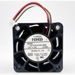 NMB 1611FB-E4W-B86 12V 0.55A 4wires cooling fan