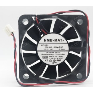 NMB 2004KL-01W-B30 5V 0.14A 2wires cooling fan