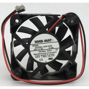 NMB 2006ML-05W-B50 24V 0.12A 2 wires Cooling Fan - Original New