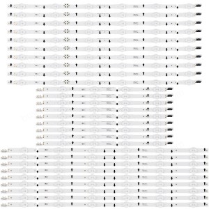 Samsung BN96-30437A / BN96-30438A / BN96-30439A LM41-00099P D4GE-750DCA D4GE-750DCB D4GE-750DCC (2014SVS75F_3228_L06 2014SVS75F_3228_M04 2014SVS75F_3228_R06 ) LED Strips - 27 Strips - New