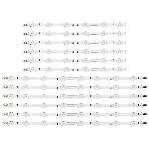 Samsung BN96-32178A / BN96-32179A DUGE-500DCB-R3 DUGE-500DCA-R3 (BN41-02223A, LM41-00088Z, LM41-00088Y, 2014SVS_UHD_50_3228_R06 / L08, 140224) LED Strips - 12 Strips
