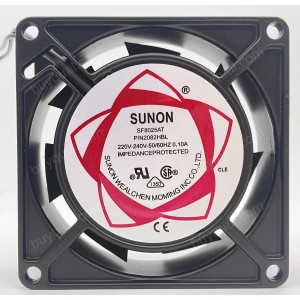 SUNON SF8025AT 2082HBL 2082HSL 220/240V 0.10A 2 Wires Cooling Fan 