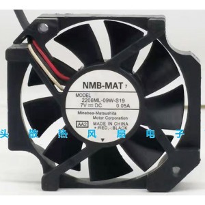 NMB 2206ML-09W-S19 7V 0.05A 3wires Cooling Fan