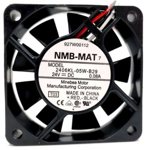 NMB 2406KL-05W-B29 24V 0.08A 3wires Cooling Fan 