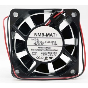 NMB 2406KL-05W-B30 24V 0.08A 2wires Cooling Fan