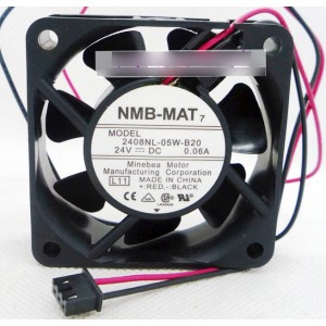 NMB 2408NL-05W-B20 24V 0.06A 2wires Cooling Fan