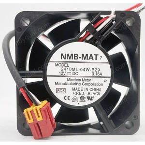 NMB 2410ML-04W-B29 12V 0.16A 3wires Cooling Fan