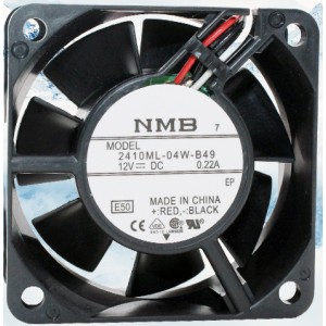 NMB 2410ML-04W-B49 12V 0.22A 3wires Cooling Fan
