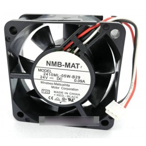 NMB 2410ML-05W-B29 24V 0.09A 3wires Cooling Fan